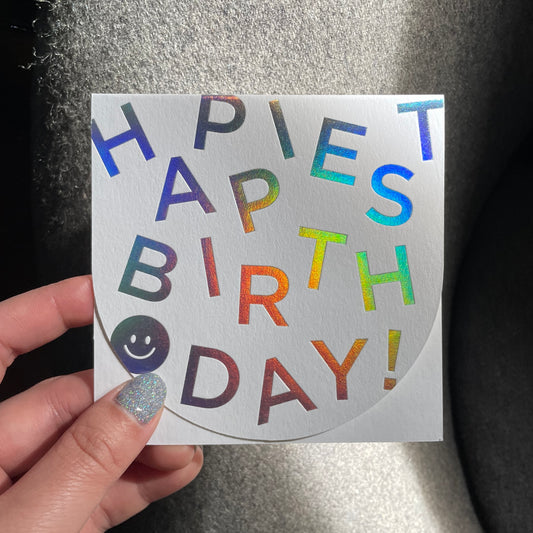 Holographic Birthday Card