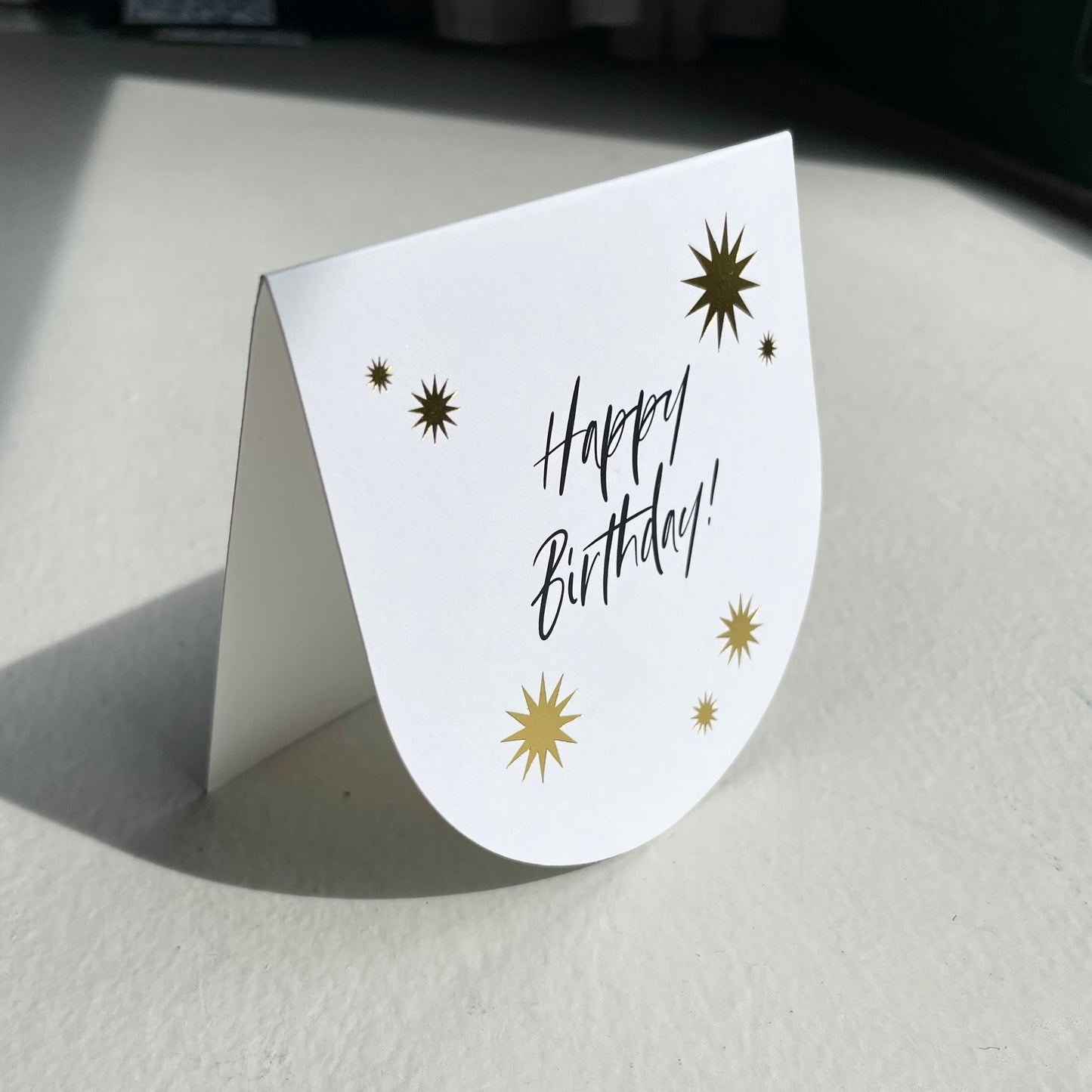 Gold Sunshine Birthday Card