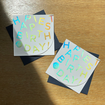 Holographic Birthday Card