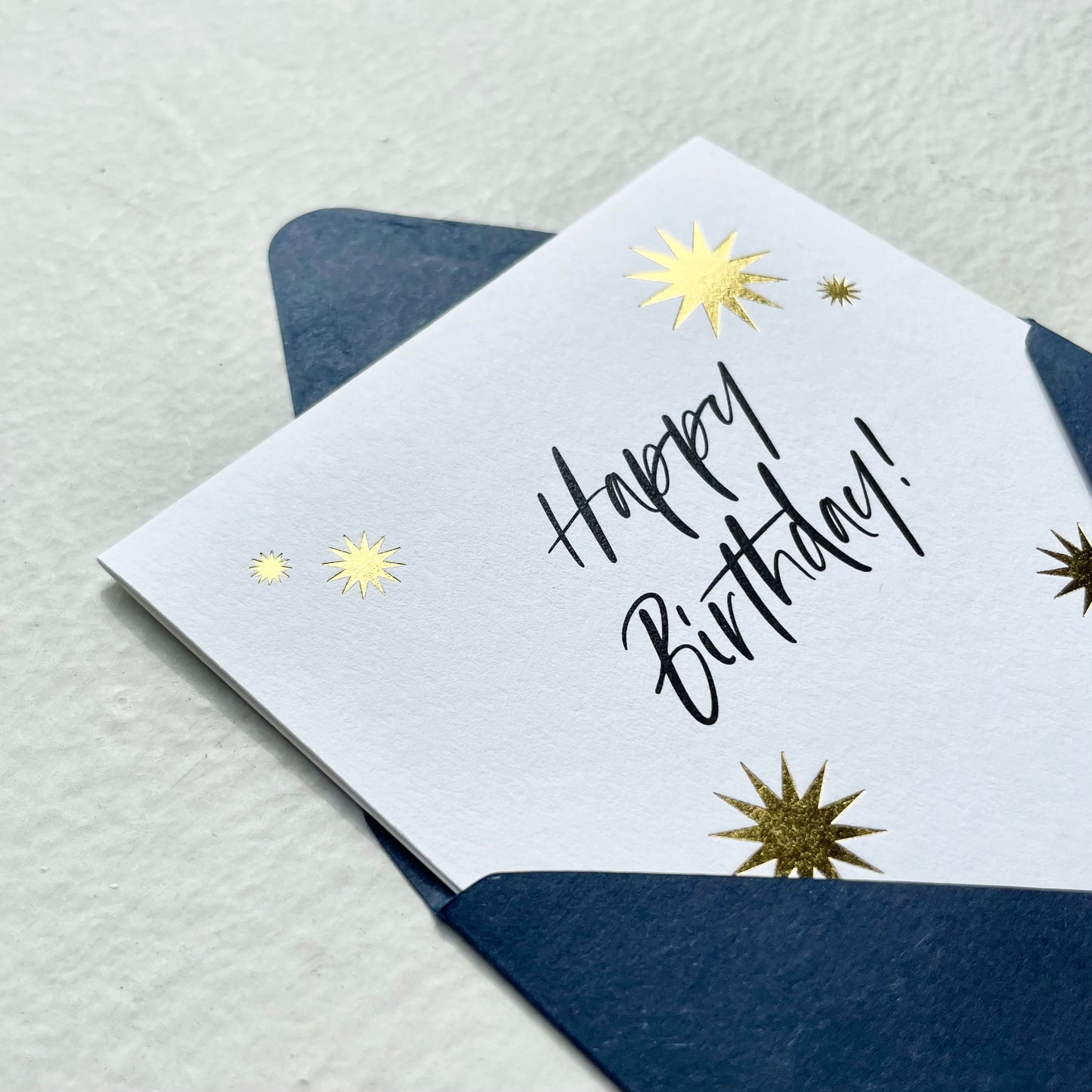 Gold Sunshine Birthday Card