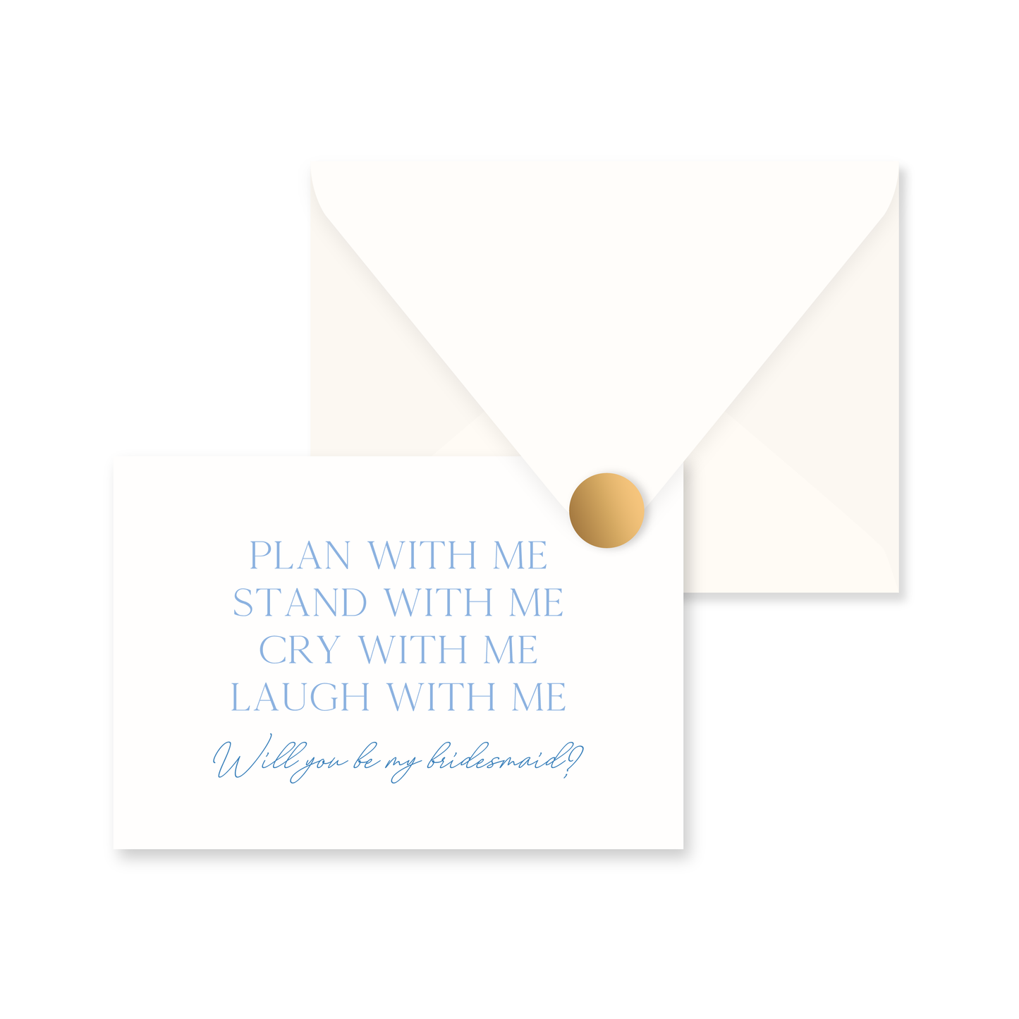 Bridesmaid Proposal Card (Blue)