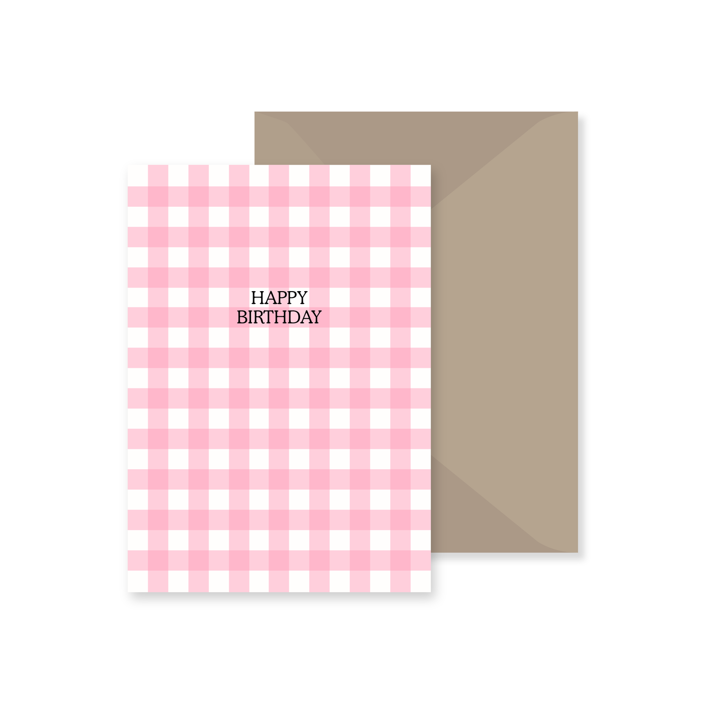 Gingham Celebration Card (Customisable)