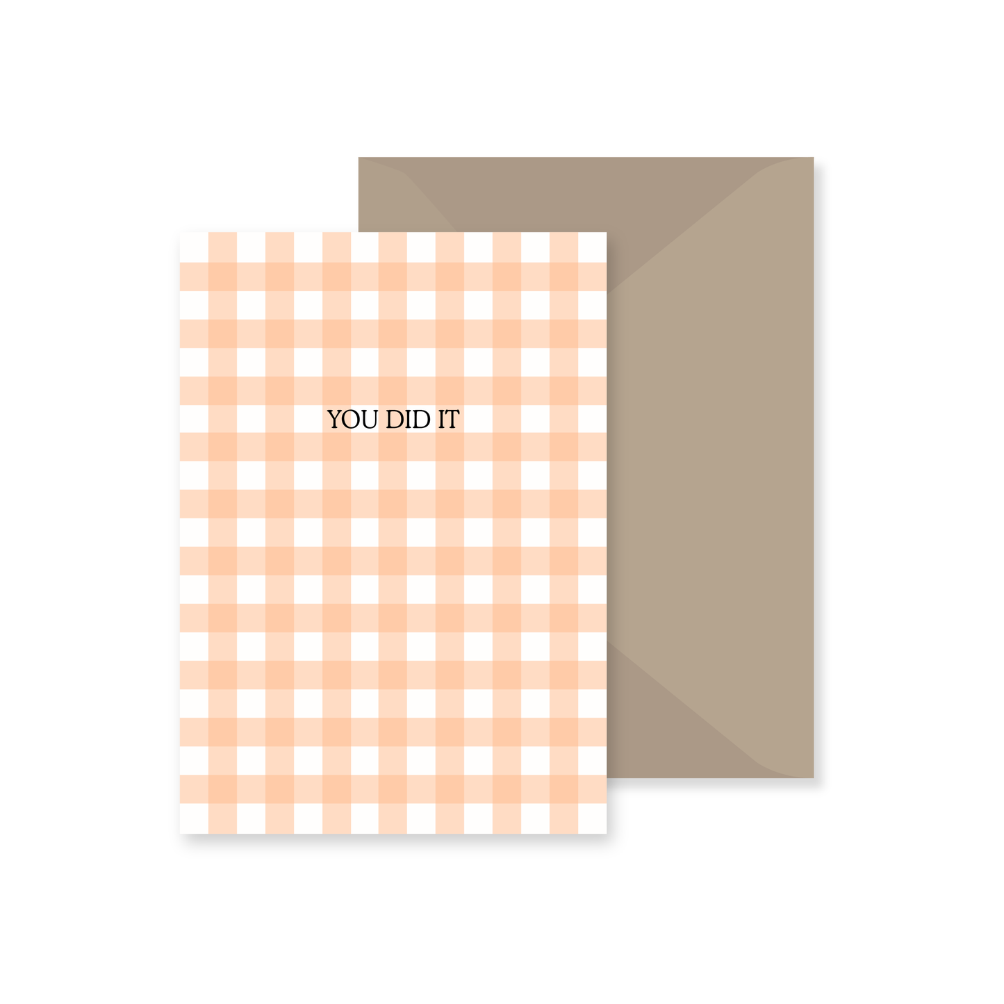 Gingham Celebration Card (Customisable)