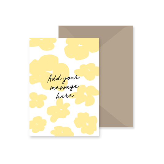 Flower Celebration Card (Customisable)