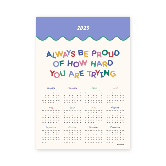 Colorful 2025 Calendar