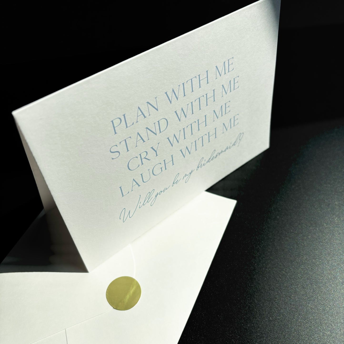 Bridesmaid Proposal Card (Blue)