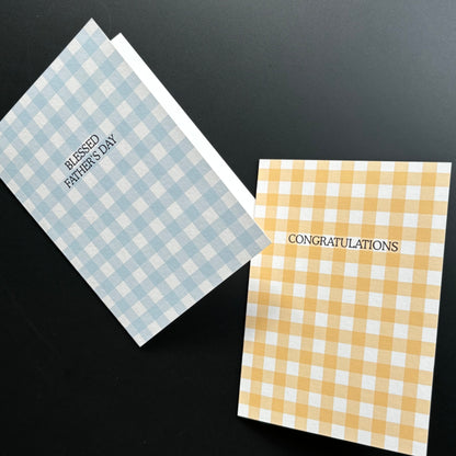 Gingham Celebration Card (Customisable)