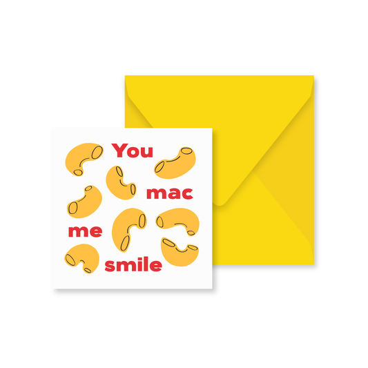You Mac Me Smile Card / Art Print