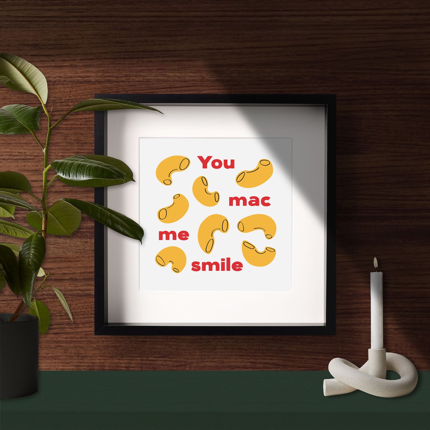 You Mac Me Smile Card / Art Print