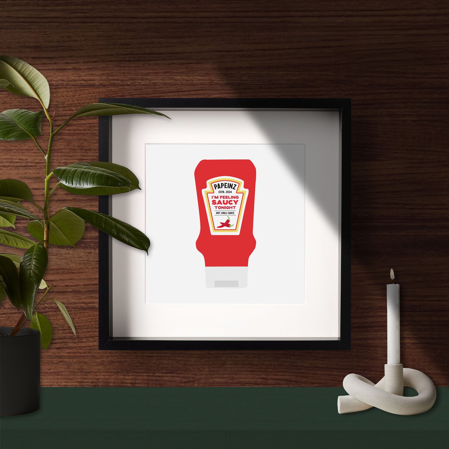 I'm Feeling Saucy Tonight Card / Art Print